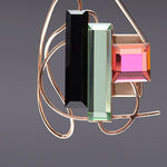 Dancing objet no.9 petit brooch green - fasfas