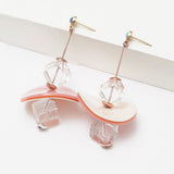 Pink funky you earrings - fasfas