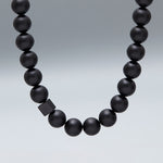 12mm matte onyx necklace - fasfas
