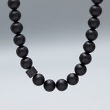 12mm matte onyx necklace - fasfas
