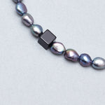 8mm deep blue freshwater pearl necklace - fasfas