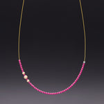 Invisible 2mm ruby necklace - fasfas