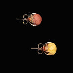 10mm mookaite earrings(clip-on-option) - fasfas