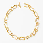 Gold de chain necklace - fasfas