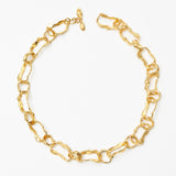 Gold de chain necklace - fasfas