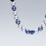 10mm multi blue onyx necklace - fasfas