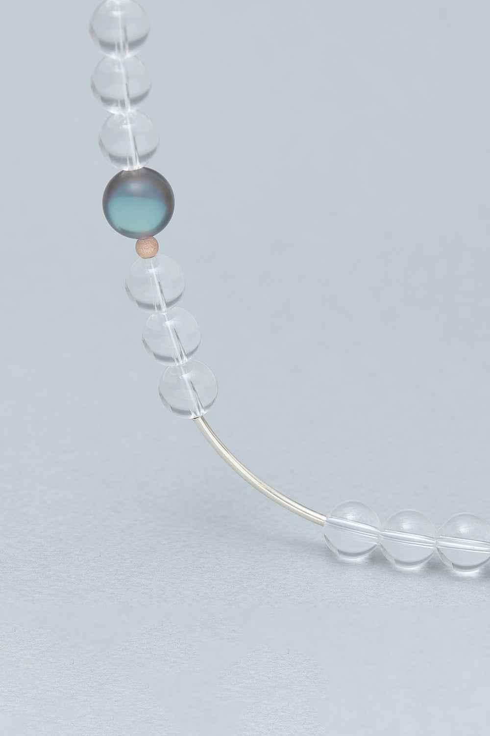 Crystal quaztz necklace (10mm) - fasfas