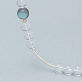 Crystal quaztz necklace (10mm) - fasfas