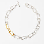 Silver de chain necklace - fasfas