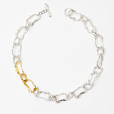 Silver de chain necklace - fasfas