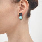 10mm amazonite onyx earrings(clip-on-option) - fasfas