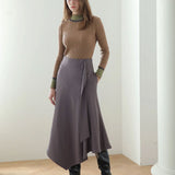 A-line asymmetric skirt - fasfas