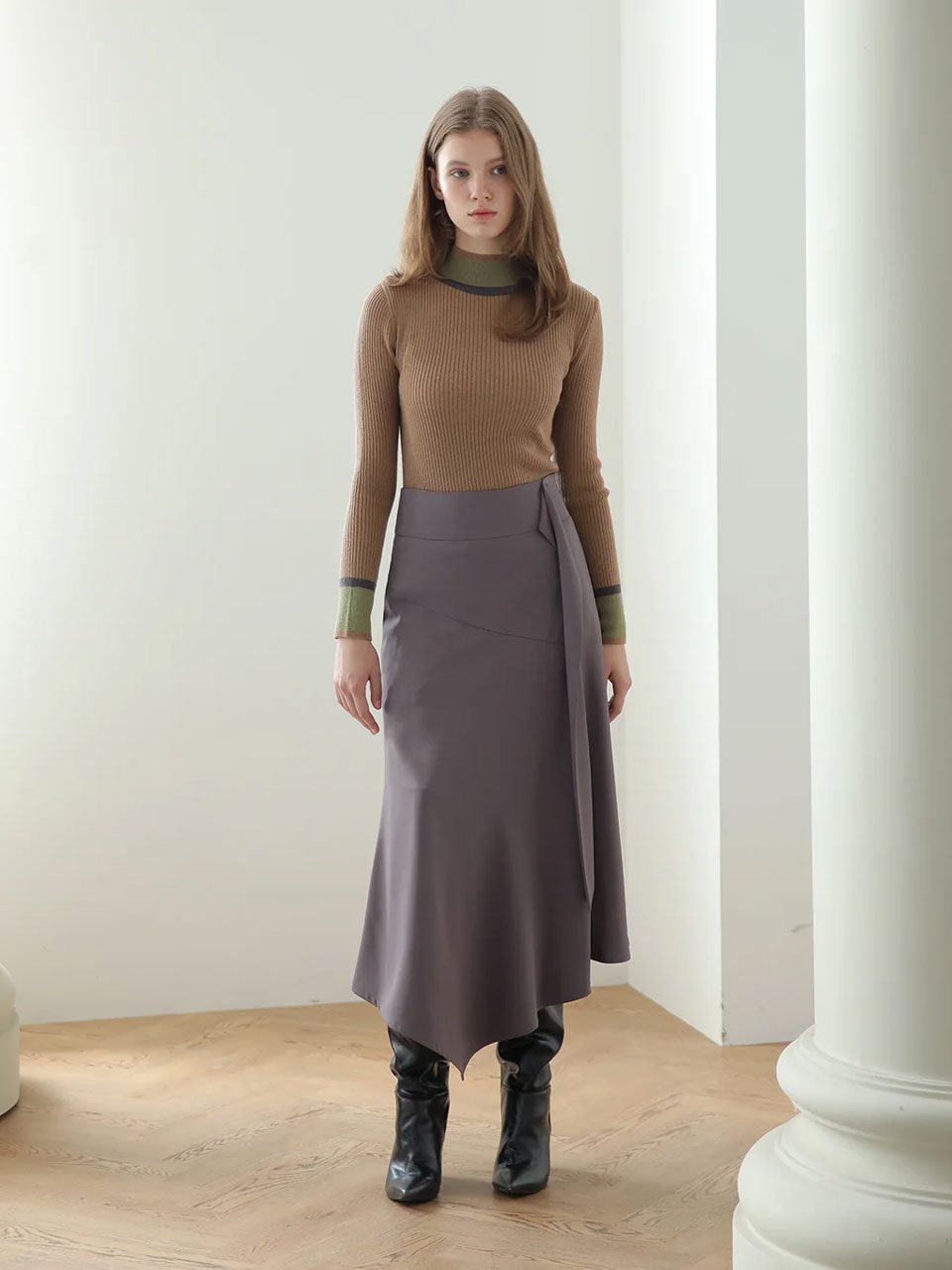 A-line asymmetric skirt - fasfas