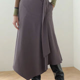 Aラインアシンメトリースカート