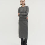 Alma essential sweater ash gray - fasfas