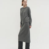 Alma essential sweater ash gray - fasfas