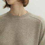 Alma essential sweater natural beige - fasfas