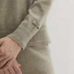 Alma essential sweater natural beige - fasfas