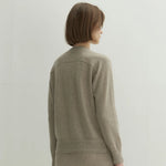 Alma essential sweater natural beige - fasfas