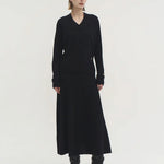 Anouk vneck sweater ink black - fasfas