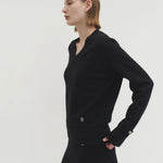 Anouk vneck sweater ink black - fasfas