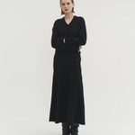 Anouk vneck sweater ink black - fasfas