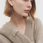 Anouk vneck sweater natural beige - fasfas