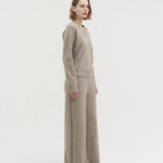 Anouk vneck sweater natural beige - fasfas