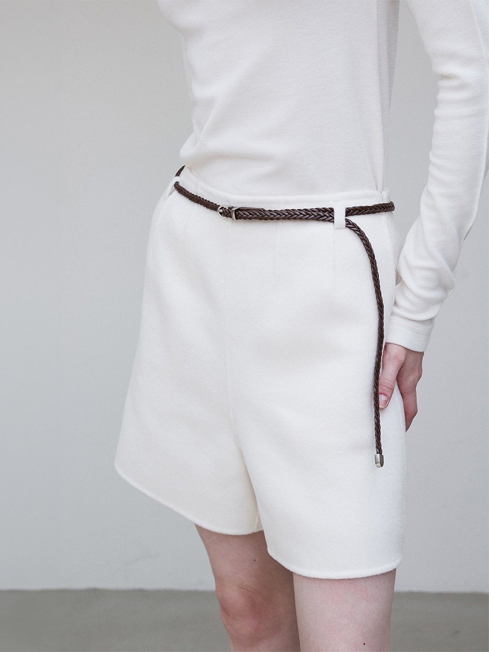 Braided belt brown - fasfas