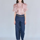 Baggy fit denim pants - fasfas