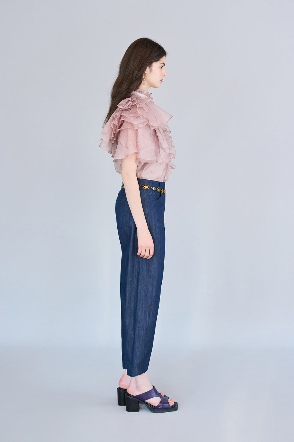 Baggy fit denim pants - fasfas