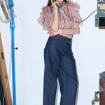 Baggy fit denim pants - fasfas