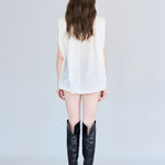 Banding frill detail silk shorts purple - fasfas