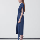 Belted midi shirt dress - fasfas
