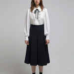 Organza ribbon lace blouse - fasfas