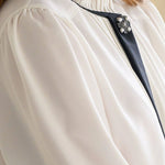 Tie-neck blouse - fasfas