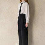 Tie-neck blouse - fasfas