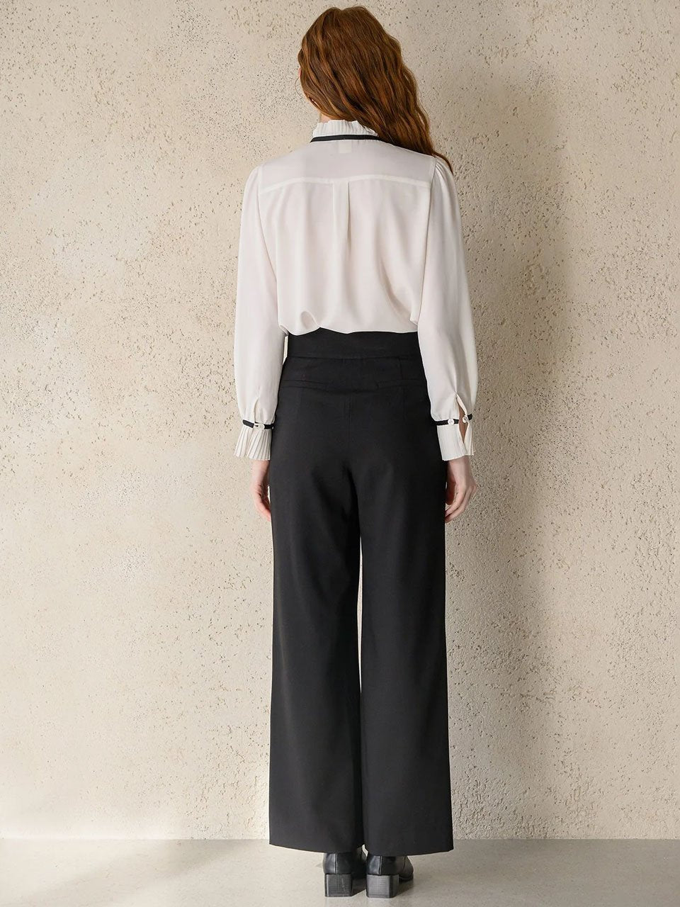 Tie-neck blouse - fasfas