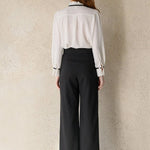 Tie-neck blouse - fasfas