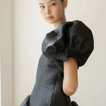 Jacquard v-neck long dress - fasfas