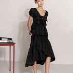 Jacquard wrap long skirt - fasfas