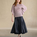 Boat neck daily knit glossy grape - fasfas