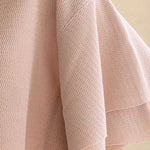 Boat neck daily knit lotion pink - fasfas