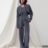 Bolero cropped jacket - fasfas