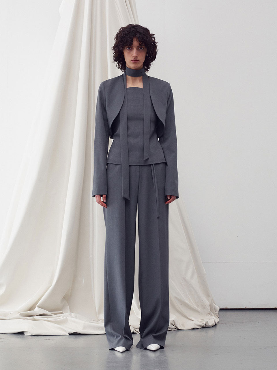 Bolero cropped jacket - fasfas