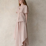 Capelet cardigan beige - fasfas