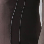 Chain trimming h-line skirt brown - fasfas