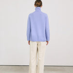Cigtature turtle neck blue – cashmere 100% - fasfas