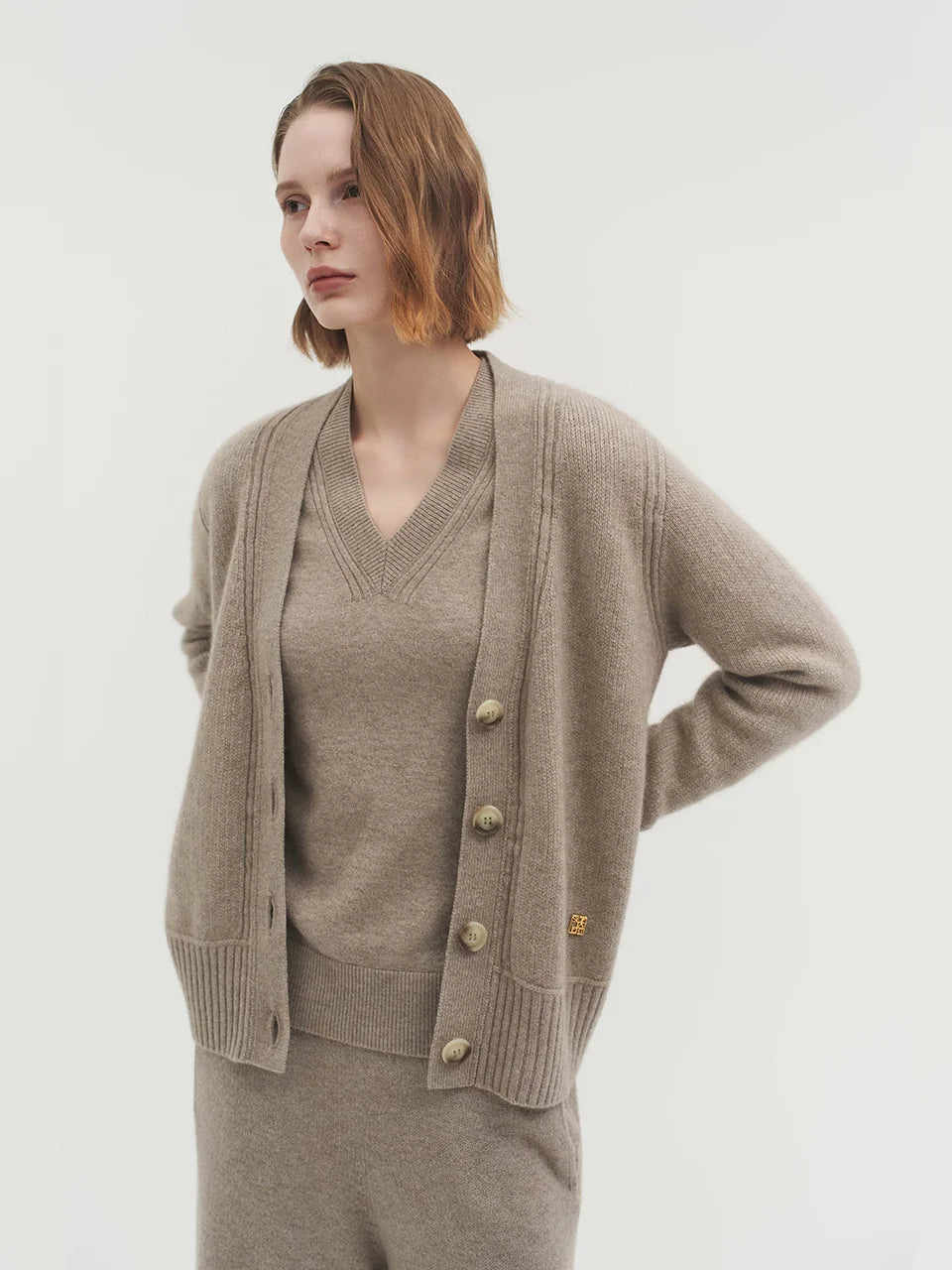 Clara cardigan natural beige - fasfas