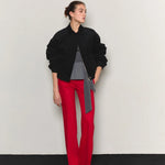 Corduroy bomber jacket black - fasfas